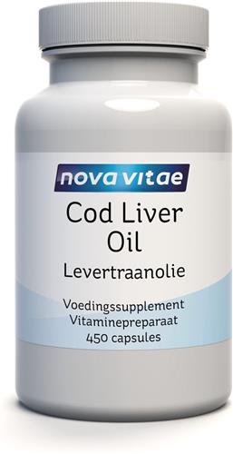 Nova Vitae - Levertraanolie - Cod Liver Oil - 450 capsules
