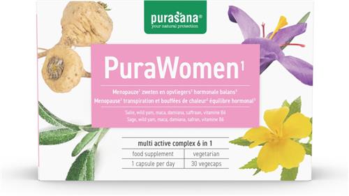 Pit&Pit - PuraWomen 1 - Overgangs- en menopauzesupplement - Handige capsules