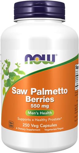 NOW Foods - Saw Palmetto bessen, 550 mg (250 Capsules)