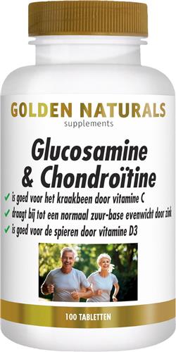 Golden Naturals Glucosamine & Chondroïtine (100 tabletten)