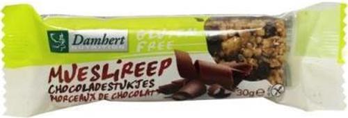 Damhert Mueslireep chocolade 30 gram