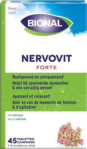 Bional Nervovit Forte - Supplement - Voor rust en ontspanning tegen stress - 45 tabbletten
