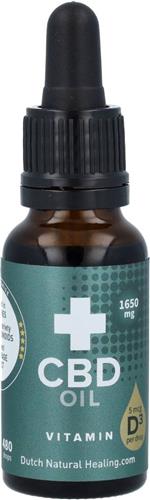 DNH - CBD olie 8% 20ML met Vitamine D3 - Full Spectrum - Rijkste in terpenen - Meest gevarieerde cannabinoïden - Beste Entourage Effect