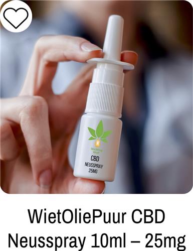 WietOliePuur CBD Neusspray 10ml. 25mg.