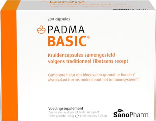 SanoPharm Padma Basic (200 capsules) – Tibetaanse Kruiden: goed voor de bloedvaten [1] en ondersteunt het immuunsysteem [2]
