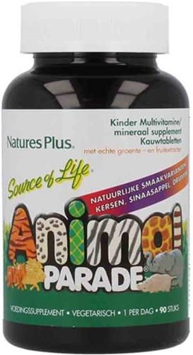 Animal Parade - Kindermulti Gemengd Fruit - 90 kauwtabletten