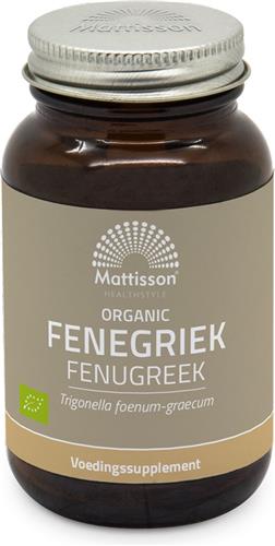 Mattisson - Biologische Fenegriek 330mg - Fenugreek Supplement - Fenegriek Zaad - 120 Capsules