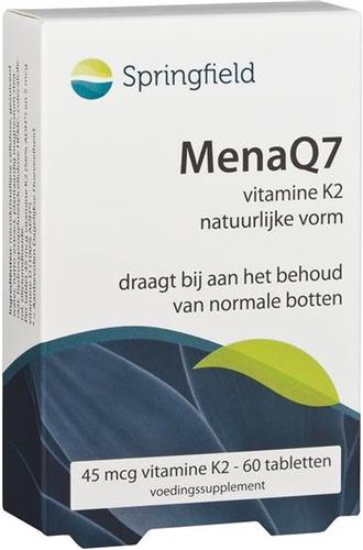 Springfield MenaQ7 - Vitamine K2 - 60 tabletten