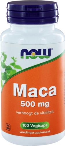 Now Foods - Maca Capsules 500 mg - 100 Vegicaps