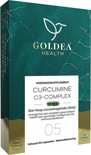 Goldea Health Curcumine C3 Extra - Vegan - Voedingssupplementen - 95% Curcumine - 30 capsules - Maanddosering