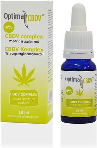 CBDV olie complex 4%, Optima Formula, 100% zuivere CBDV olie, 10 ml, Cannabidivarin