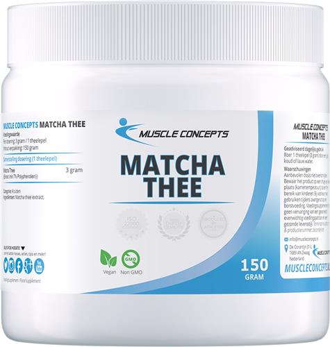 Matcha Thee poeder | Muscle Concepts - Exclusieve groene thee - Superfood - 150 gram