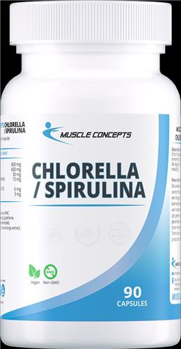 Chlorella / Spirulina - 90 capsules | Muscle Concepts