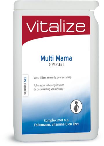Multi Mama Compleet 120 capsules - Extra aanvulling rondom de zwangerschap - Extra aanvulling rondom de zwangerschap - Vitalize