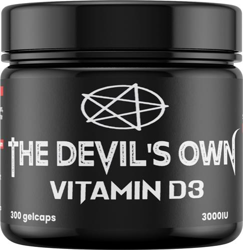 The Devil's Own | Vitamine D3 | 300 gelcapsules á 3000iu per capsule 300 servings | Supplement | Voedingssupplement | Gezondheid | Vitamine | Nutriworld