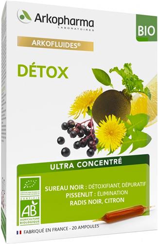 Arkopharma Arkofluides Détox Bio 20 Ampullen