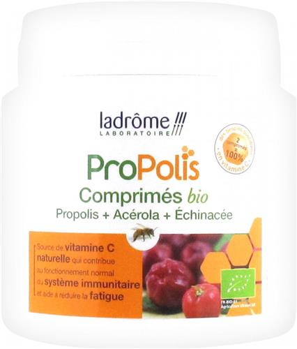 Ladrôme Propolis Biologische Tabletten Propolis Acerola Echinacea 40 Tabletten
