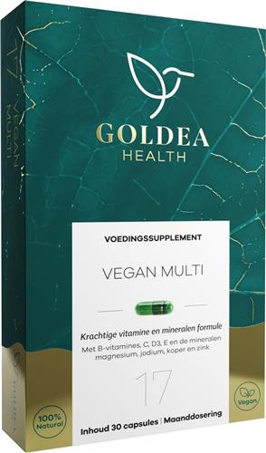 Goldea Health Vegan Multi - Voedingssupplement - Complete multivitamine - 100% natuurlijk
