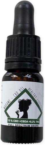 Madame CBD oil - cbd olie - 15% - full spectrum - cbd + cbda - cbd olie 10 ml - 100% natuurlijk - zeer betrouwbaar - hoog kwaliteit