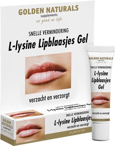 Golden Naturals L-lysine Lipblaasjes Gel (15 milliliter)