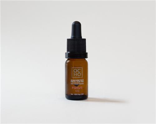 OCHO Amsterdam focus CBD olie (5%) - Ondersteunt focus en concentratie - Broad Spectrum - Rijk aan cannabinoiden