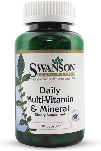 Swanson Health Daily MultiVitamin & Mineral - 100 Capsules - Swanson