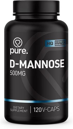 Pure. D-Mannose - 120 vegan capsules - 500mg - supplement