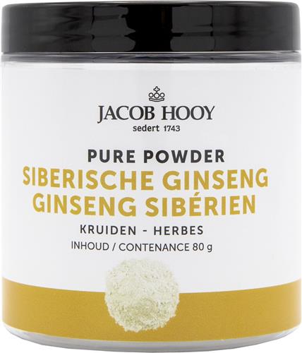 Jacob Hooy Pure Powder Siberische ginseng 80 gr