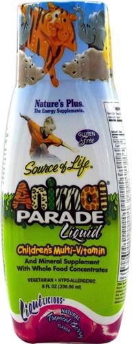 Liquid, Children's Multi-Vitamin, Natural Tropical Berry Flavor (236 ml) - Nature's Plus