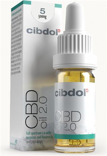 Cibdol - CBD Oil 2.0 5% (500mg) - Full spectrum CBD