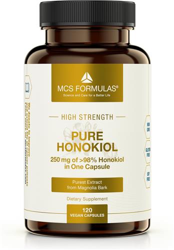 Honokiol Pure - 250 mg Vegan capsule - Magnolia extract - High Purity >98% Honokiol