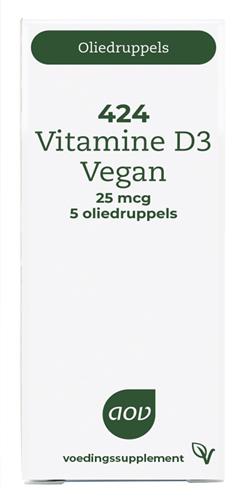 AOV 424 Vitamine D3 Vegan  - 15 ml - Voedingssupplementen - Vitaminen
