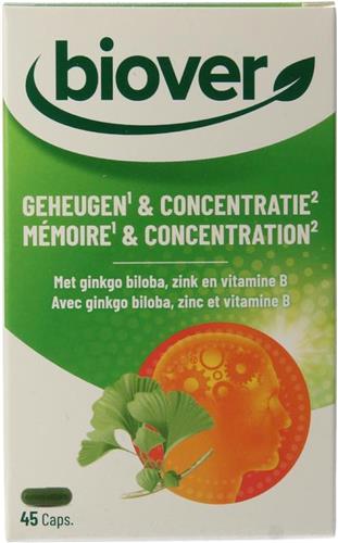 Biover geheugen & concentratie 45 capsules