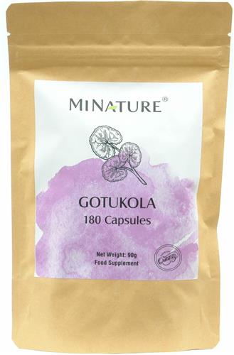 Gotu Kola Capsules 180 stuks - 450mg Poeder van Centella Asiatica, Waternavel per Vega Capsule - 100% Plantaardig