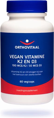 Orthovitaal Vegan Vitamine K2 100mcg & D3 50mcg 60 vegacapsules