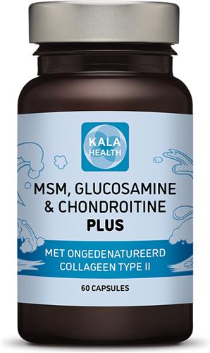 MSMGC Plus - 60 Capsules - Krachtige formule met MSM, Glucosamine en Chondroïtine - Kala Health