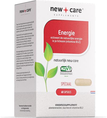 New Care Energie met cafeïne - 60 capsules - NZVT - vegan