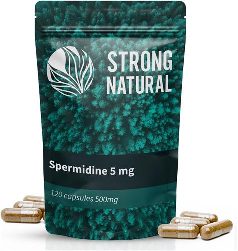 Strong Natural - Spermidine - Met 5 mg Spermidine - 120 Capsules 500mg