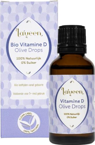Laveen Vitamine D BIO druppels (30ml) 100% natuurlijk | suiker- en zoetstofvrij