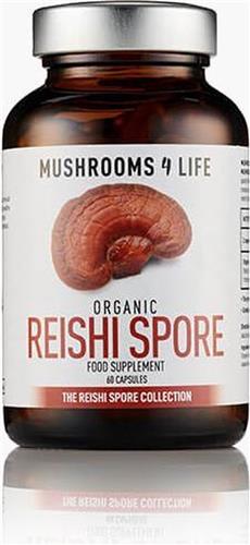Mushrooms4Life - Biologische paddenstoel Reishi Spore Capsules (60 stuks)