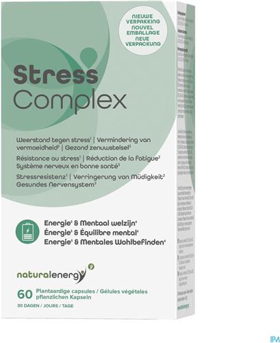 Stress Complex | 60 Vegan Capsules – Geestelijke Veerkracht (1) – Natuurlijke Energie (2) – Magnesium, Vitamine B1, B2, B5, B9 en B12