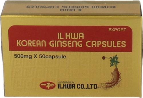 IL Hwa Ginseng Poeder 500mg 50 cap