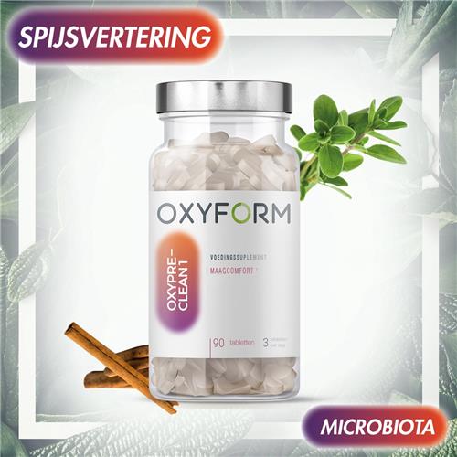 Oxyform I Voedingssupplement I Oxypreclean I Extra Kracht Ceylan Kaneel I 90 tabletten I Maag Spijsverteringscomfort I Lever- en darmgezondheid I Darmstoornissen Spijsvertering