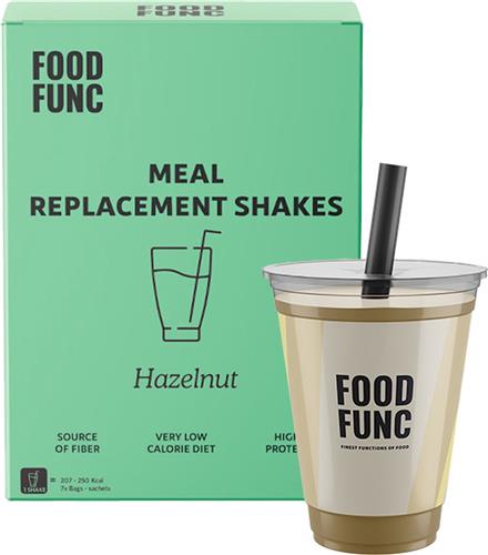 Foodfunc | Meal Replacement Shake | Hazelnut | 7 x 32 gram | No Junk Just Func