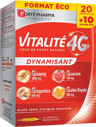 Forté Pharma Vitality 4G 30 Ampullen