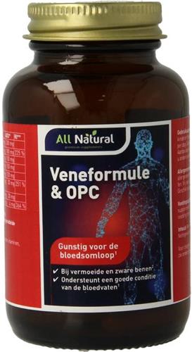 All Natural Vermoeide en zware benen 60 vcaps