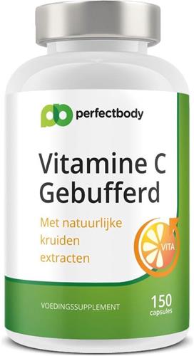Ester-C (gebufferde Vitamine C) Pillen - 150 Vcaps - PerfectBody.nl