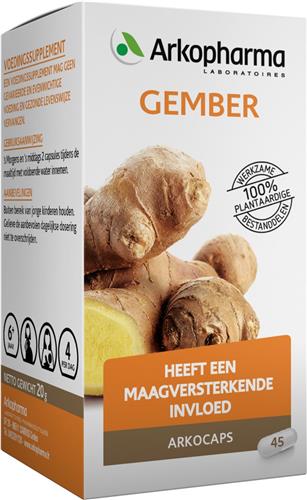 Arkocaps Gember - 45 st - Voedingssupplement