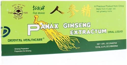 Panax Ginseng Extractum Flesjes 10ST
