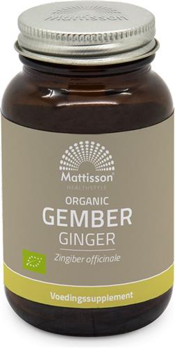 Mattisson - Biologische Gember Capsules 270mg - Biologisch & Vegan - Gember Voedingssupplement - 120 Capsules
